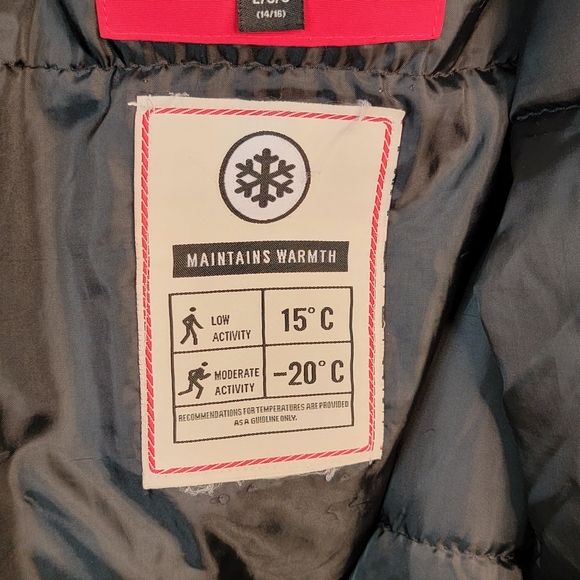 Canada Weather Gear Winter Cold Weather Faux Fur Trim Hooded Parka Coat L - Picture 9 of 15